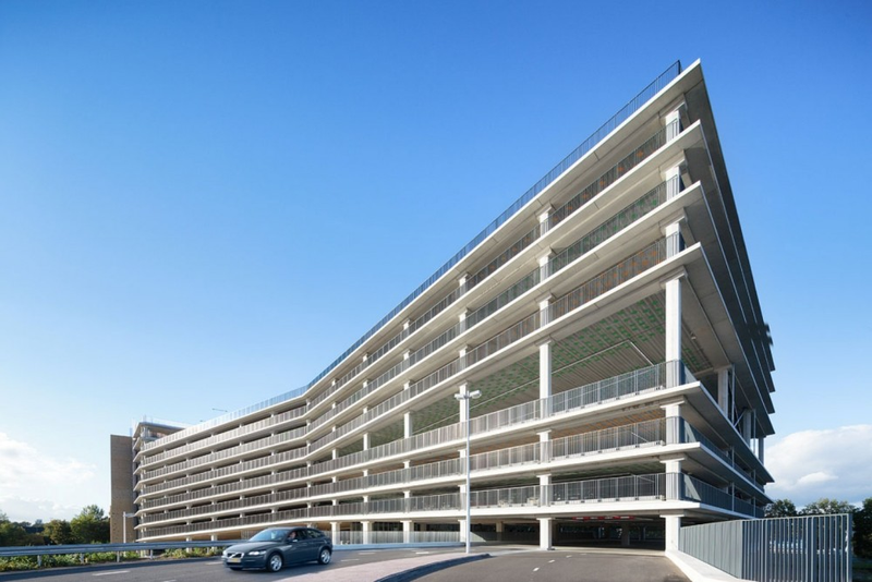 Illustration for article titled Commuters Can Park and Climb at This Unlikely Parking Garage